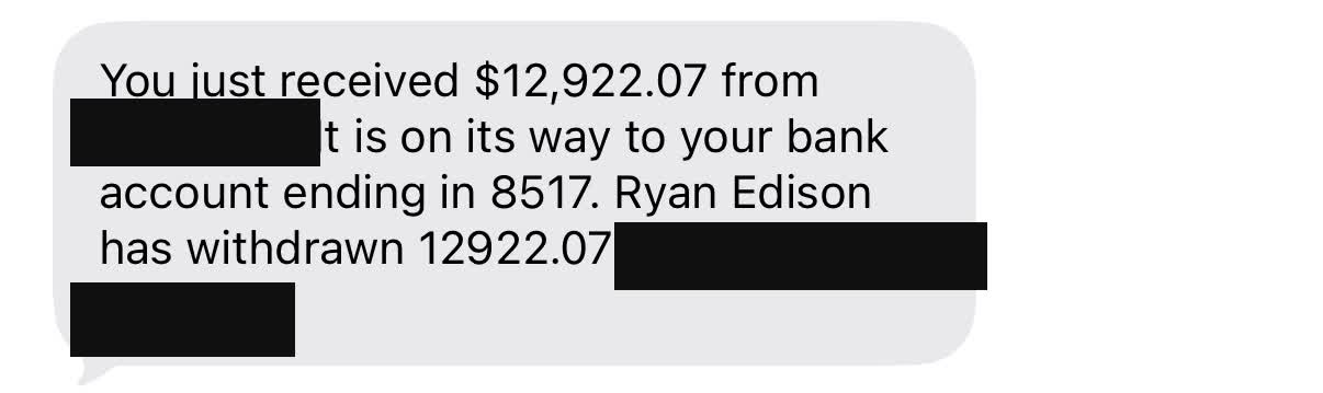 five figure deposit