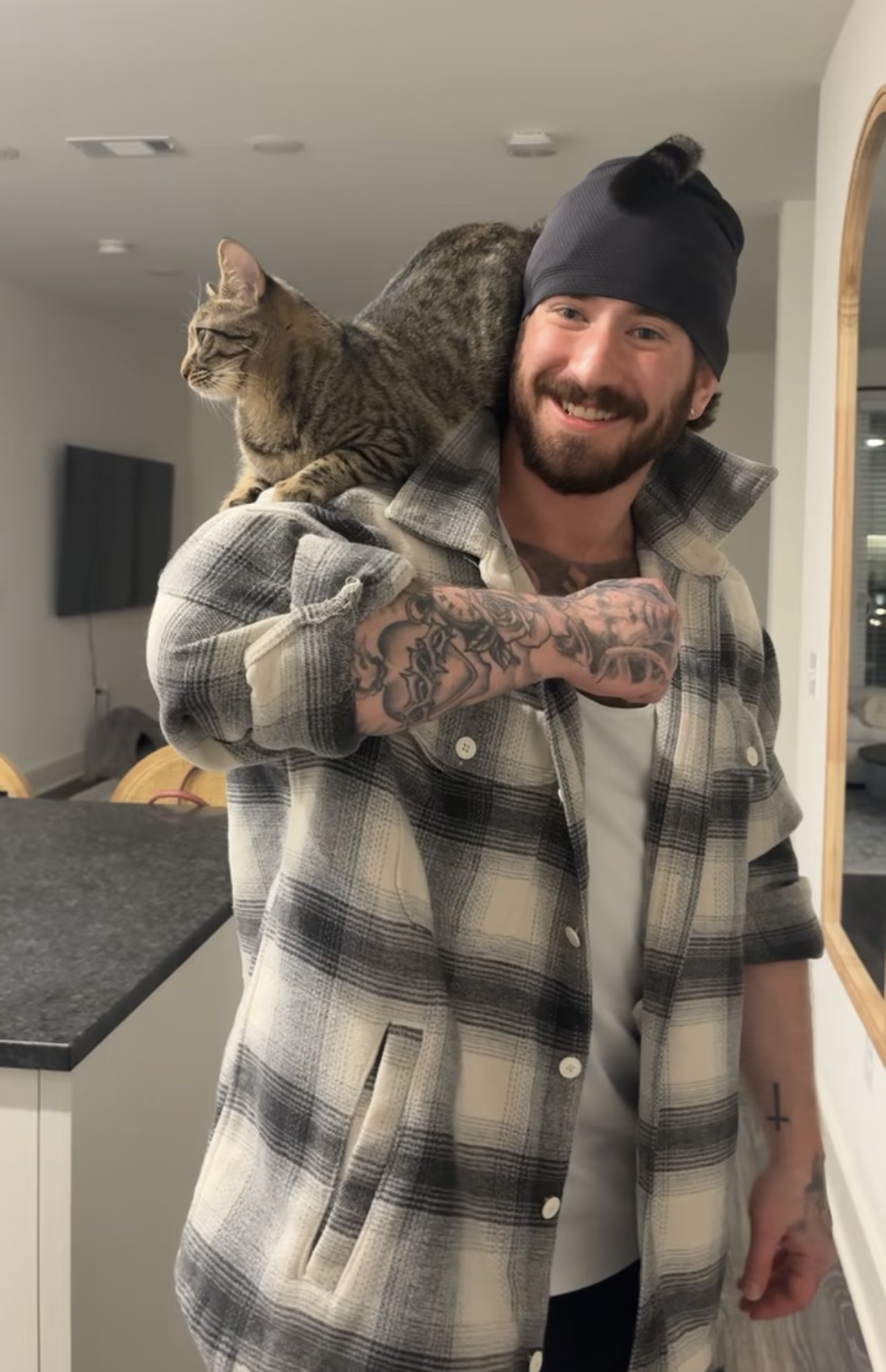 Ryan with his cat